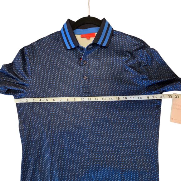 Redvanly Pascal Polo in Midnight Blue, NWT sz Small Stretch Performance Golf - Picture 8 of 10